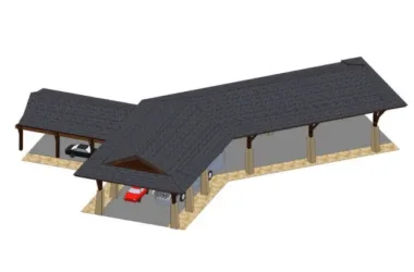 SketchUp Material Models for Entrance Gallery Components-BIM WORLD