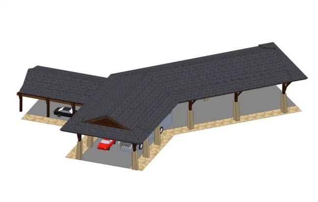 SketchUp Material Models for Entrance Gallery Components