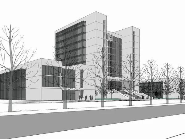 Sketchup Office Model | High rise Office Building, Modern Style