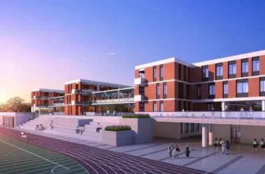 Jiangshan Economic Development Zone School Complex: Multi-Story Primary and Middle School with Modern Educational Buildings in SketchUp-BIM WORLD