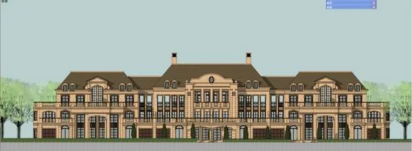 Sketchup Villa Model | Row Villa, Classical Style, Multi story