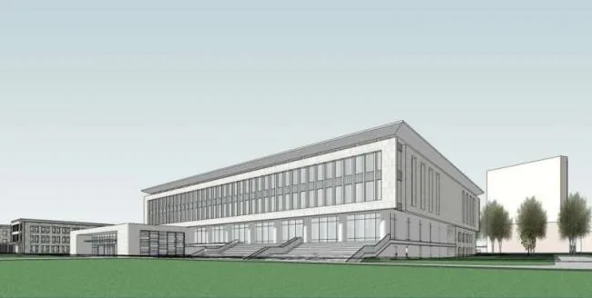Modern Multi-Story Exhibition Hall: A Cultural Architecture SketchUp Model