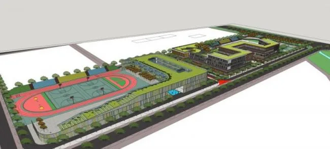 Sketchup School Model | Multi story School, Campus Educational Architecture, Modern Style