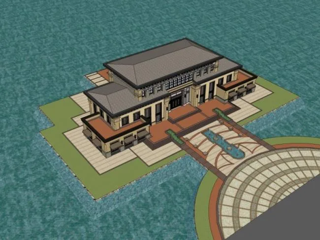 Sketchup Business Model | Clubhouse, European Classical Style