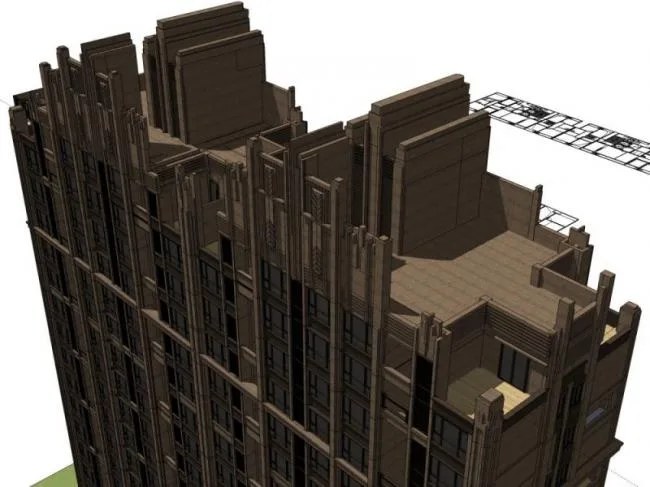 Sketchup Residential Model | Super high-rise residential buildings, residential buildings, classical style