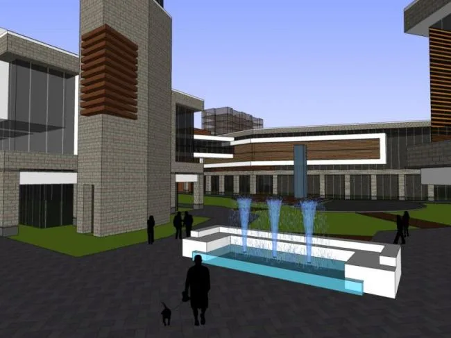 Sketchup Business Model | Business Center, Modern Style