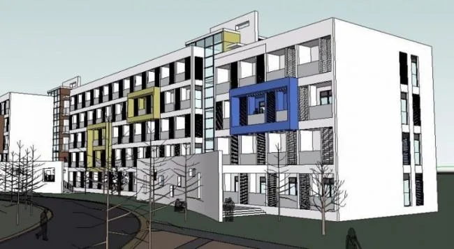 Sketchup School Model | Multi-story High School, Campus Educational Architecture, Modern Style