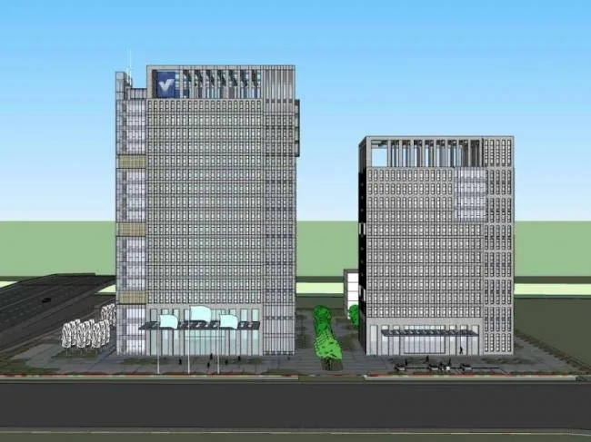 Sketchup Office Model | High rise Office Building, Classical Style