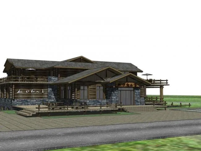 Sketchup Hotel Model | Multi story Hotel, Chinese Style