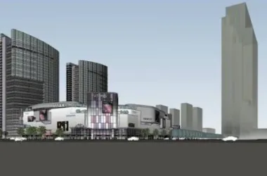 SketchUp Complex Model: Modern High-Rise Office, Hotel, and Commercial Podium-BIM WORLD