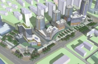Modern Multi-Story Office Building Model in SketchUp-BIM WORLD