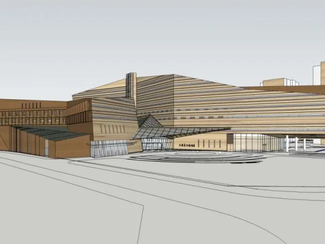Sketchup Hotel Model | Multi story Hotel, Modern Style