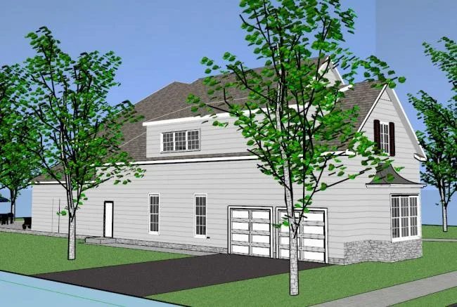 Classical Single-Family Villa Model in SketchUp