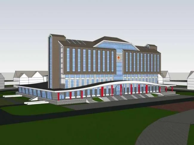 Sketchup Office Model | Government Office Building, High Rise Office Building, Classical Style
