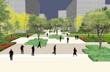Modern Office Landscape Design | SketchUp 3D Model-BIM WORLD