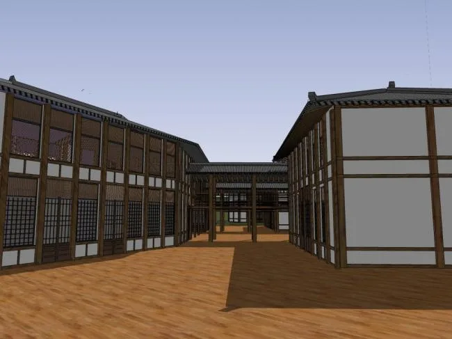 Sketchup Business Model | Commercial Street, Chinese Style