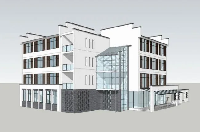 Sketchup Residential Model | Multi story Rural Self built Houses, Multi story Residences, Residential Buildings, Chinese Style
