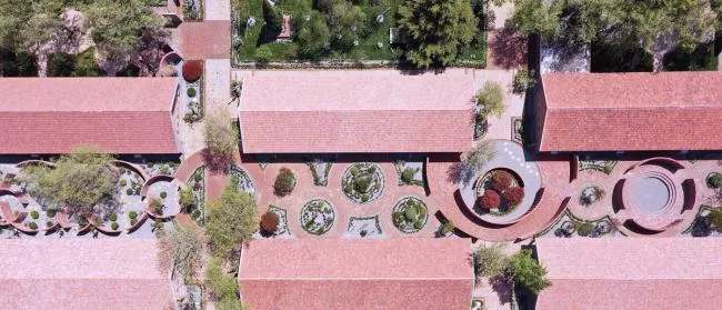 BIM Architecture | Rhythmic Brick Red Garden: Rizhao 1971 Study Camp Old School Reform/DK Architectural Design