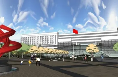 Modern High-Rise Office Building Model in SketchUp-BIM WORLD