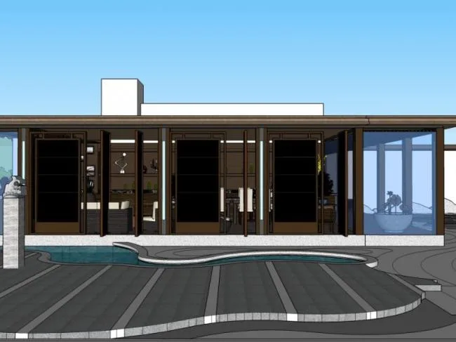 Sketchup Landscape Model | Roof Garden Landscape, Chinese Style