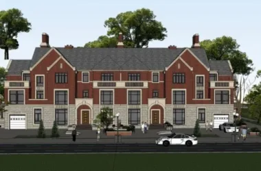 Modern Multi-Row Villa Design in SketchUp-BIM WORLD