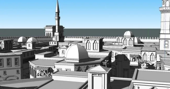 Sketchup Planning Model | Ancient Arab Cities, Medieval Arabic Style, Classical Style