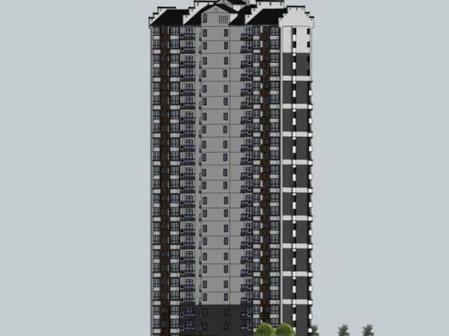 Sketchup Residential Model | High rise Residential Buildings, Modern Chinese Style
