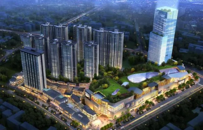 Sketchup Complex Model | High rise Commercial Complex, Multi story Commercial Skirt, Hotel Office, High rise Residential, Modern Style