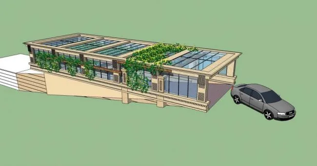 Sketchup Material Model | Building Components, Garage Entrance, European Style