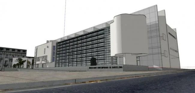 Sketchup Cultural Model | Multi story Art Gallery, Cultural Architecture, Modern Style