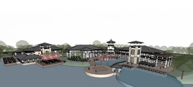 Sketchup Business Model | Mountain Club, European Style Classical Style