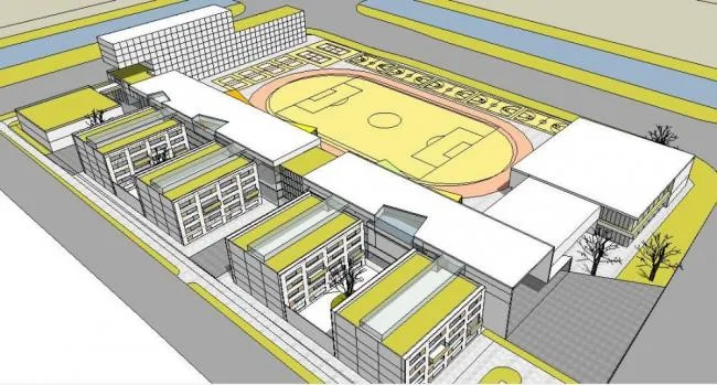 Sketchup School Model | Multi story School, Teaching Building, Modern Style, Educational Architecture