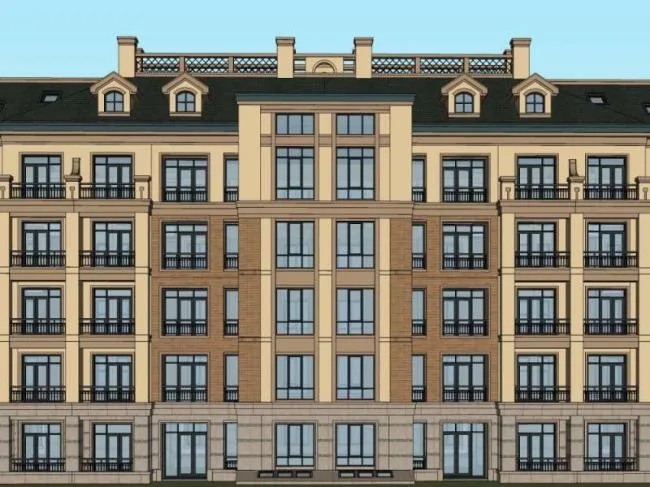 Sketchup Residential Model | Multi story Residence, Garden House, Classical Style