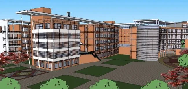 Sketchup School Model | Multi story School, Experimental Primary School, Educational Architecture, Culture, Education, Health, Modern Style