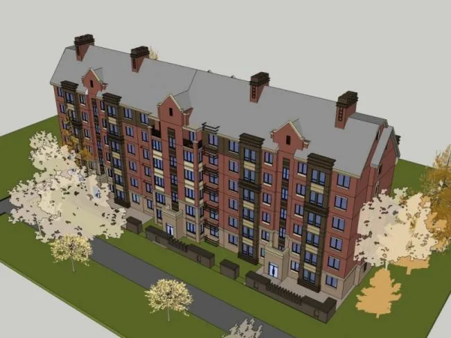 Sketchup Residential Model | Multi story Residence, Classical Style
