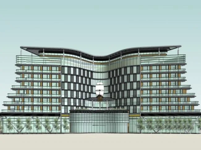 Sketchup Hotel Model | Multi story Hotel, Modern Style
