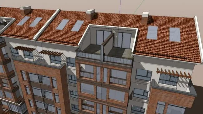 Sketchup Residential Model | Multi story Residence, Classical Style