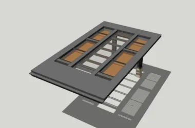SketchUp Material Models: Entrance Canopies and Landscape Components-BIM WORLD