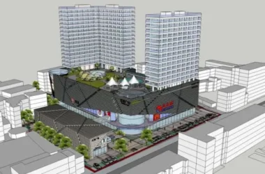 SketchUp Model: Multi-Story Modern Commercial and Residential Complex-BIM WORLD