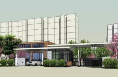 Modern Single-Story Guard Room and Entrance Landscape Model in SketchUp-BIM WORLD