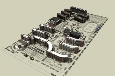 Neoclassical Multi-Story Primary and Secondary School Model | Educational Architecture in SketchUp-BIM WORLD
