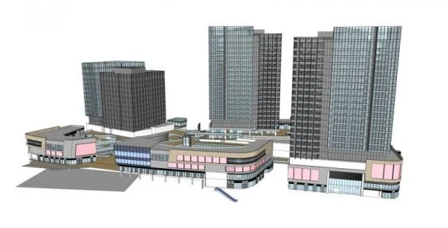 SketchUp Business Model: Designing Modern Multi-Story Commercial Buildings