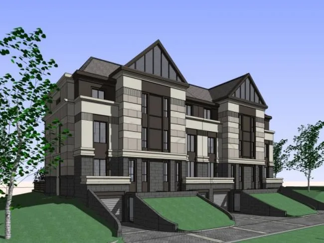 Sketchup Villa Model | Multi row Villa, Modern Style