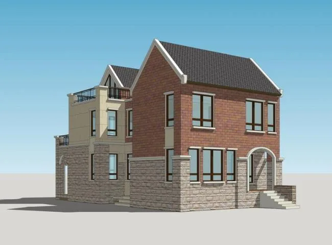 Sketchup Villa Model | Solo Villa, British Style, Classical Style