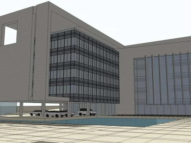 Sketchup Office Model | Multi story Office Building, Modern Style