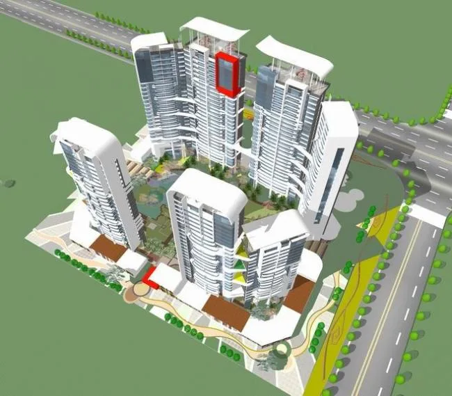 Sketchup Residential Model | High rise residential communities, residential buildings, modern style