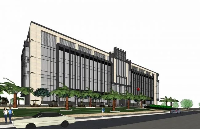 Sketchup Office Model | Multi story Office Building, Hotel, Modern Style