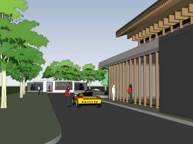 Sketchup Business Model | Multi story Entertainment Club, Commercial, Classical Style
