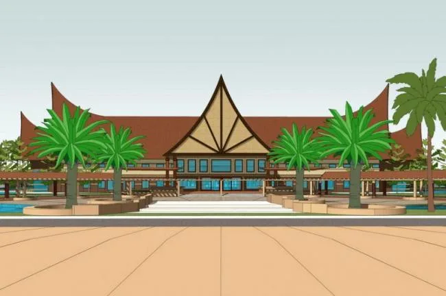 Sketchup Hotel Model | Multi story Hotel, Classical Style, Southeast Asian Style