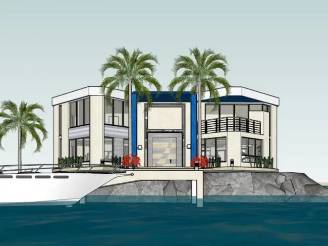 Sketchup Business Model | Seaside Clubhouse, European Style